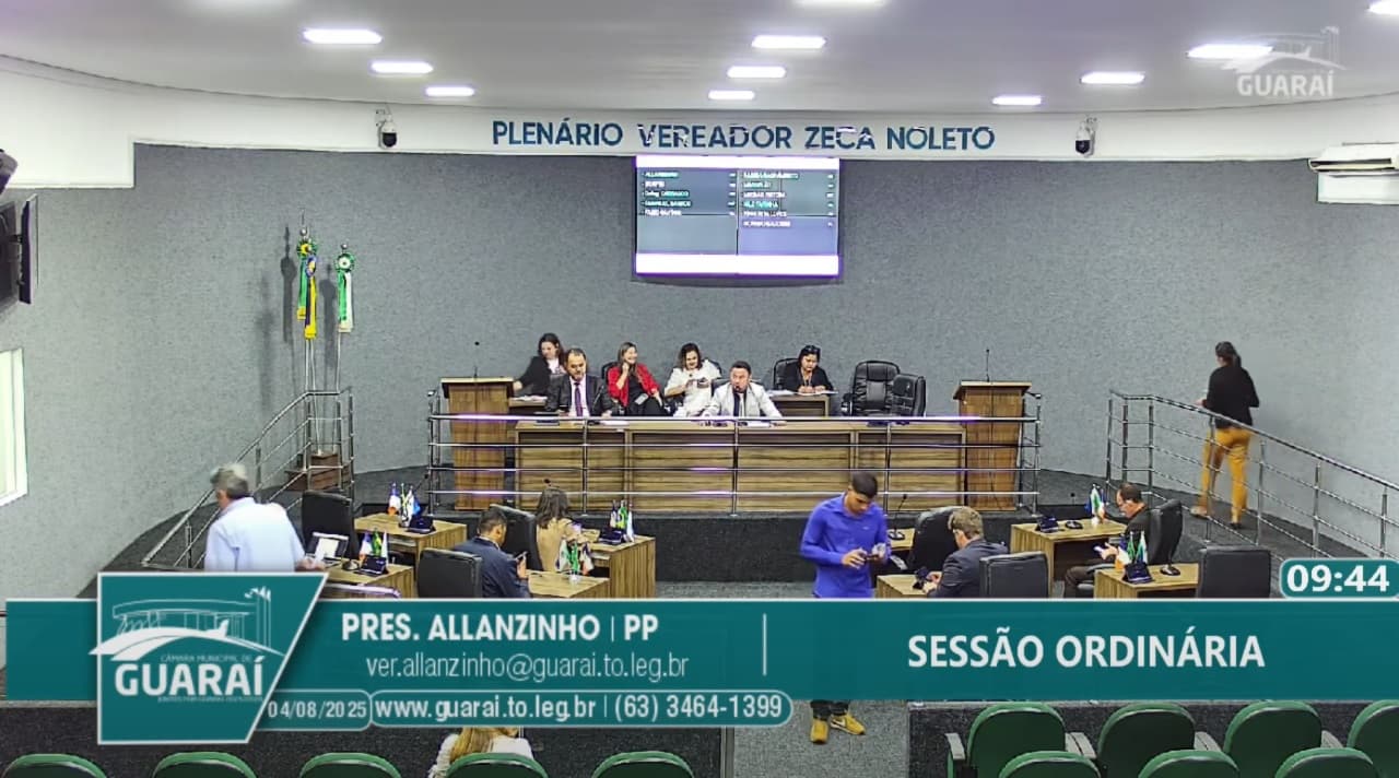 Foto da notícia: Vereadores retomam agenda de sessões em Guaraí; pauta inclui 14 projetos, além de uma MP