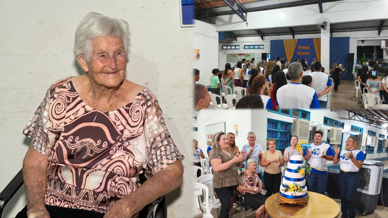 Foto da notícia: Aos 99 anos, Dona Maria Hendges celebra quatro décadas da escola com nome do filho em Guaraí
