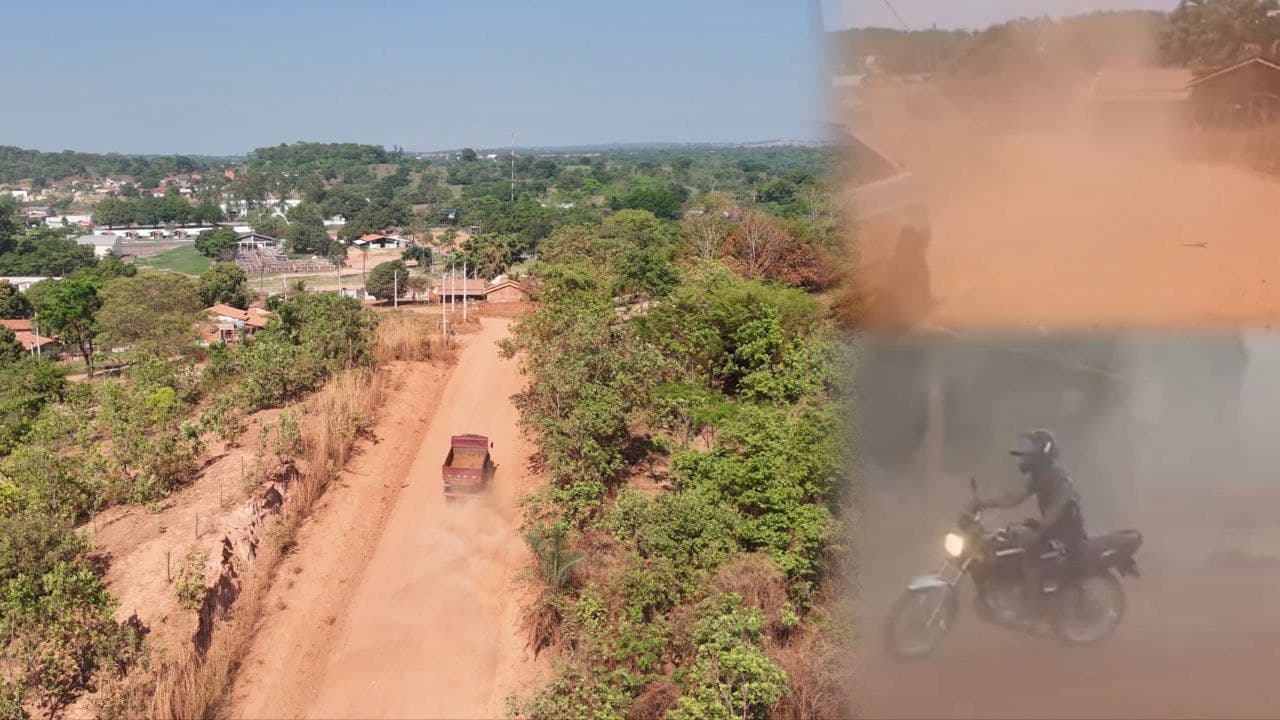 Imagem da notícia: Avenida Alagoas segue sem asfalto e revolta moradores em Guaraí; muita poeira, lama e promessas