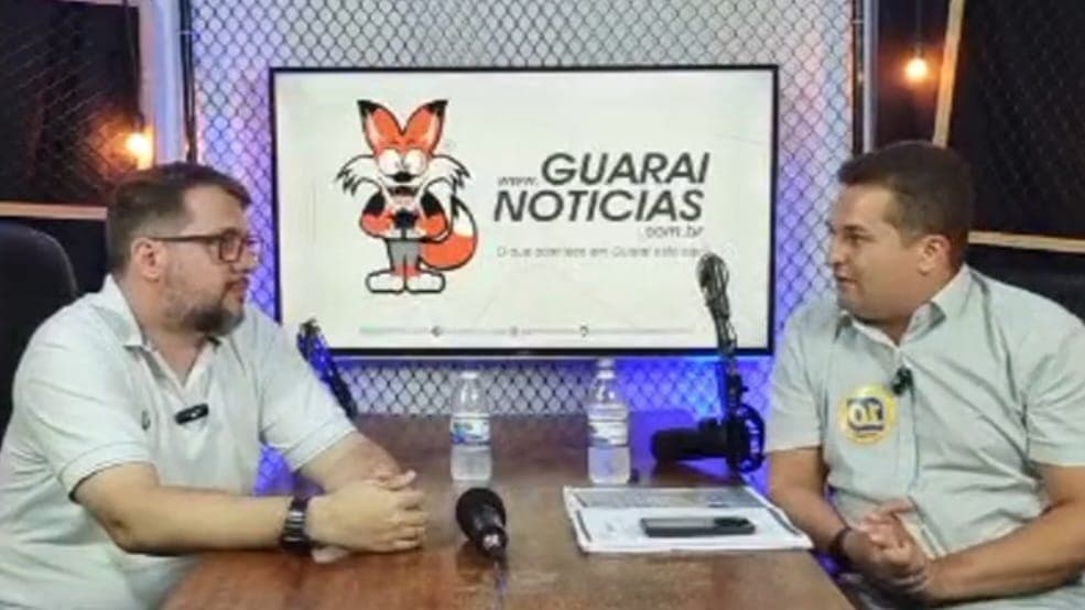 Imagem da notícia: Saboinha responde a perguntas e fala de propostas durante entrevista de 1h ao Guaraí Notícias