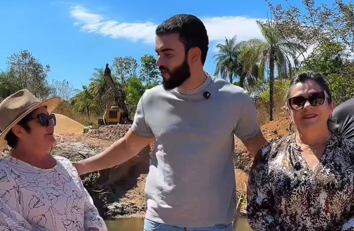 Imagem da notícia: Irmãs prefeitas e o deputado Léo Barbosa visitam obra de nova ponte entre Guaraí e Tupiratins