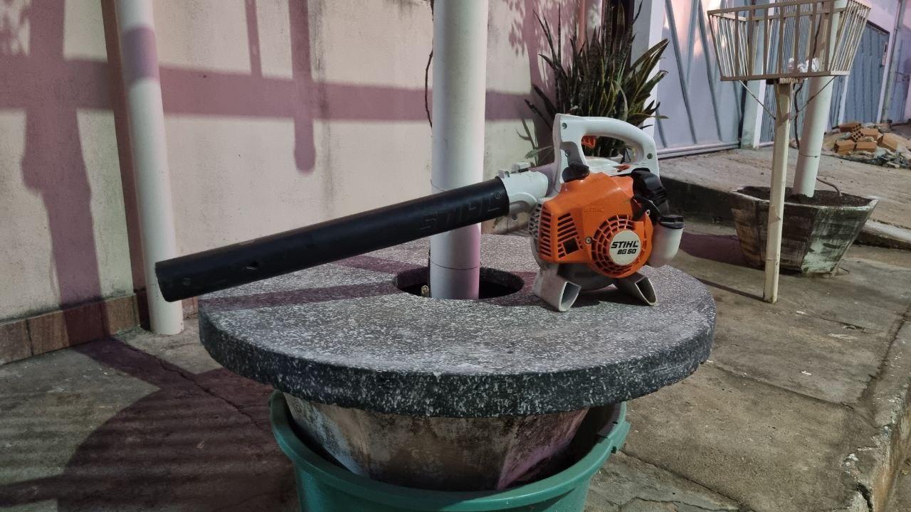 Homem que pegou ‘soprador’ deixado em frente à escola de Guaraí resolve devolver o equipamento