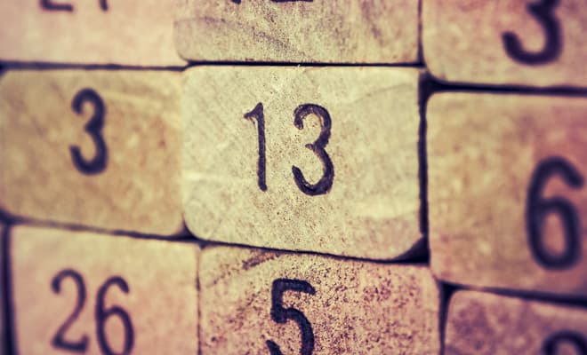 Foto da notícia: Entenda as origens da superstição com o número 13; muitos creem que ele representa má sorte