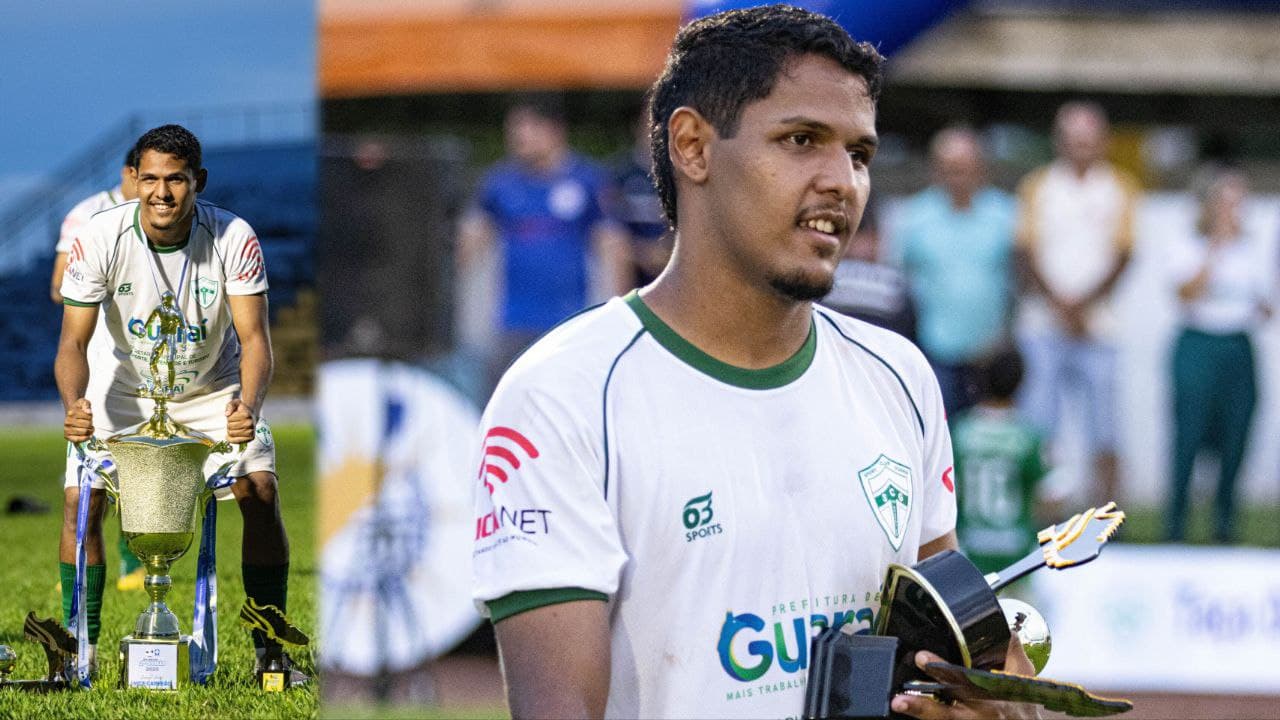 Imagem da notícia: De desacreditado a protagonista, Gabriel Vianna vira artilheiro e craque da Segundona pelo Lobão