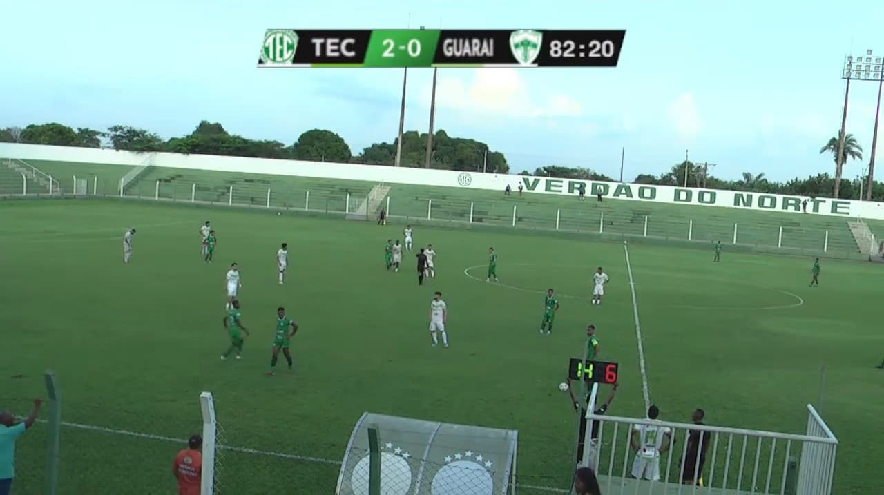 Foto da notícia: TEC vence Lobão por 2x0 jogando em Tocantinópolis; equipe guaraiense ainda não venceu na elite