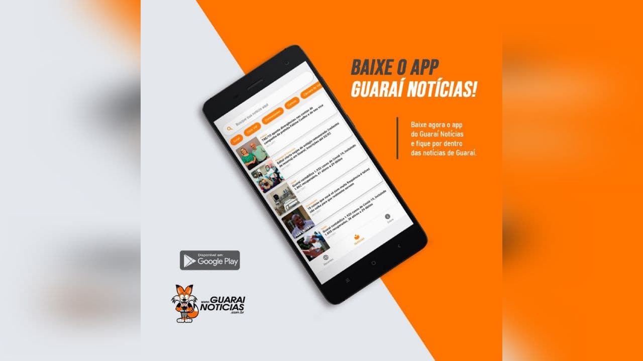 Imagem da notícia: Baixe agora o Aplicativo (App) do Guaraí Notícias e receba nosso conteúdo na palma da sua mão