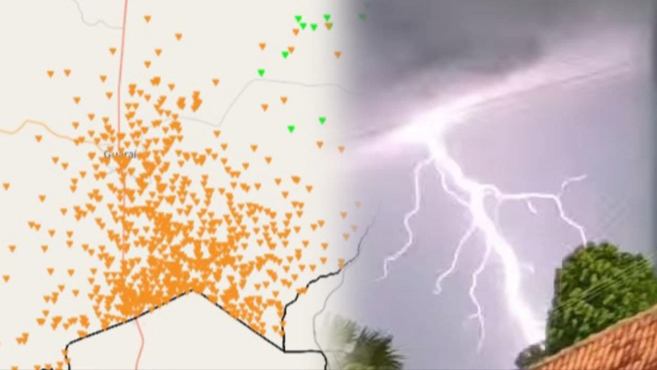 Imagem da notícia: Em dia atípico, Guaraí registra mais de 3,3 mil descargas atmosféricas; 946 delas atingiram o solo
