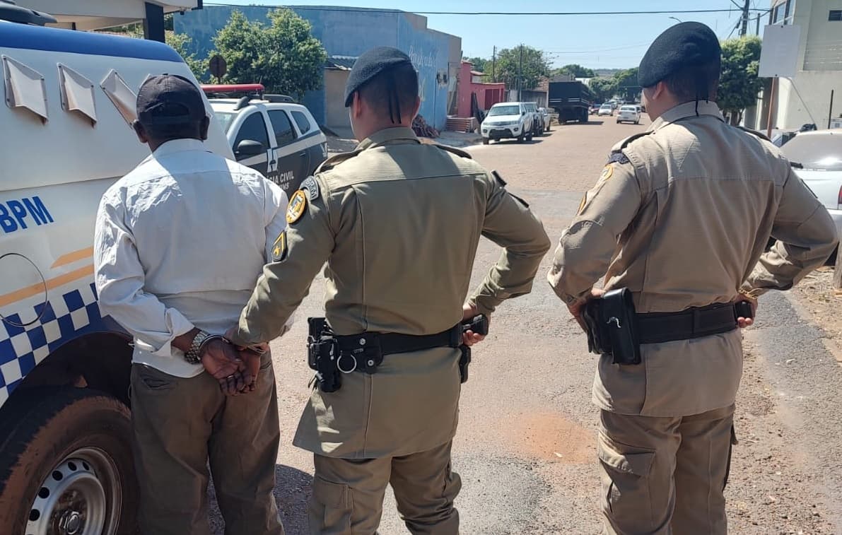 Imagem da notícia: PM de Guaraí prende homem de 65 anos que possuía mandado de prisão pelo crime de homicídio