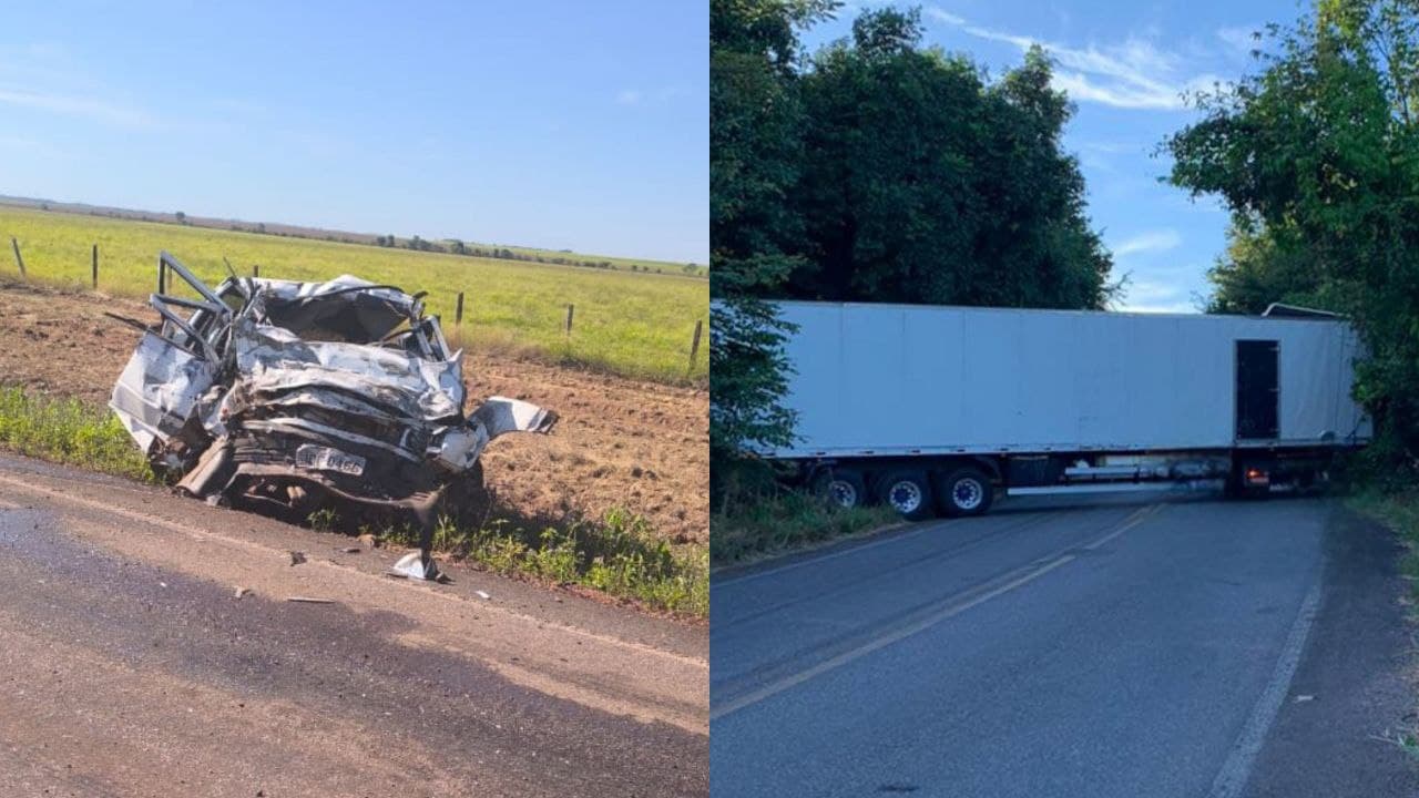 Imagem da notícia: Casal de idosos morre em colisão frontal na BR-235; na TO-336, carreta bloqueia fluxo por quase 5h