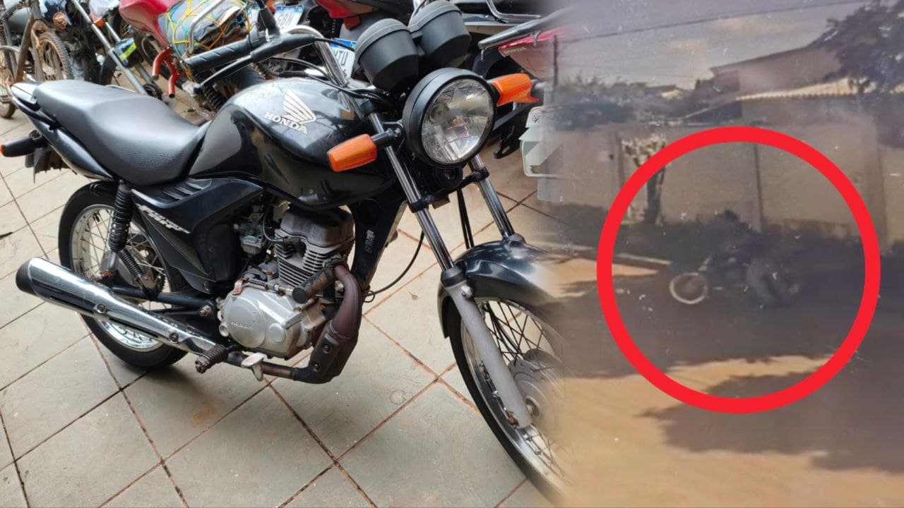 Imagem da notícia: Adolescente furta moto e leva ela na oficina; veículo foi reconhecido após repercussão em Guaraí