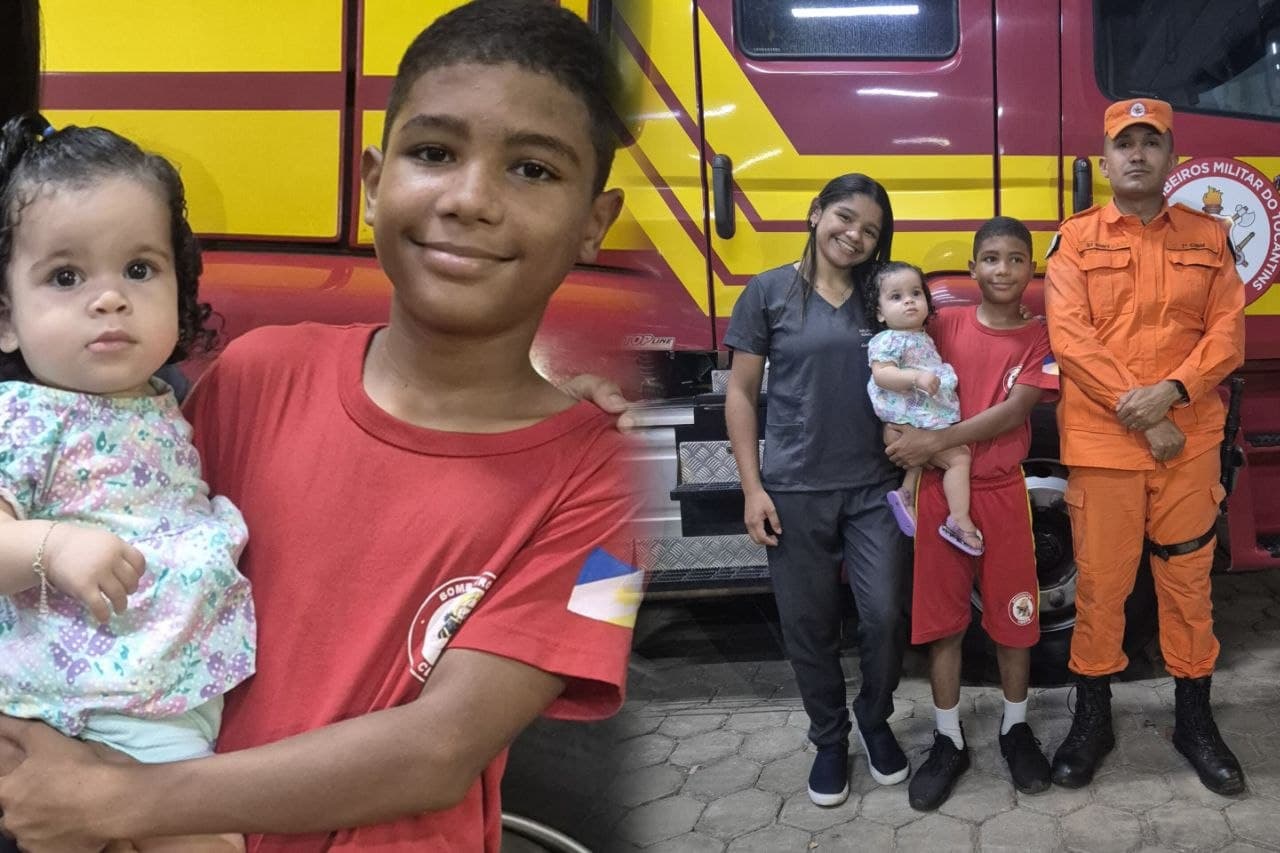 Foto da notícia: Ex-aluno do programa Bombeiro Mirim em Guaraí ajuda a salvar sobrinha de um ano engasgada