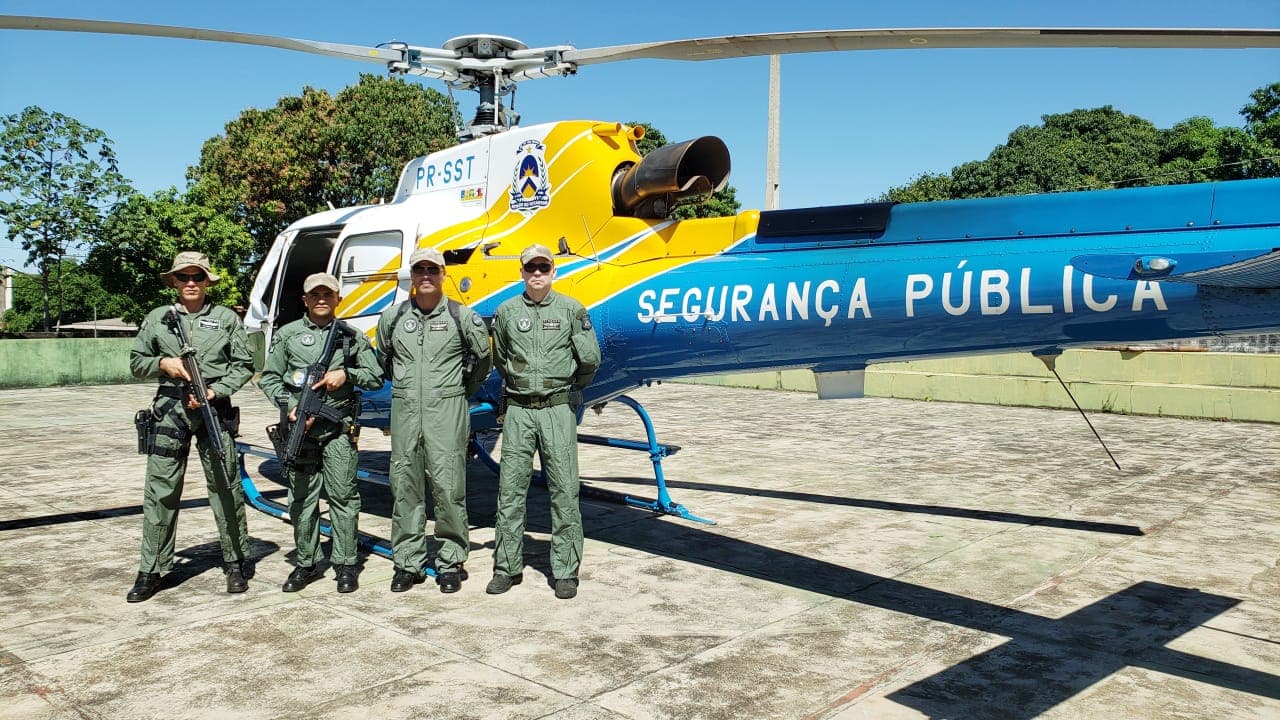 Imagem da notícia: PM/TO usa helicóptero e viaturas durante operação para inibir criminosos em Guaraí e região