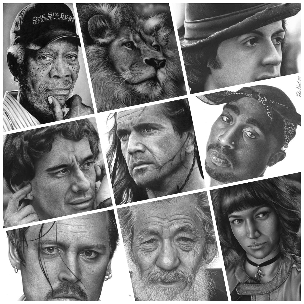 Imagem da notícia: Parecem fotos em preto e branco, mas na verdade estas imagens são desenhos realistas