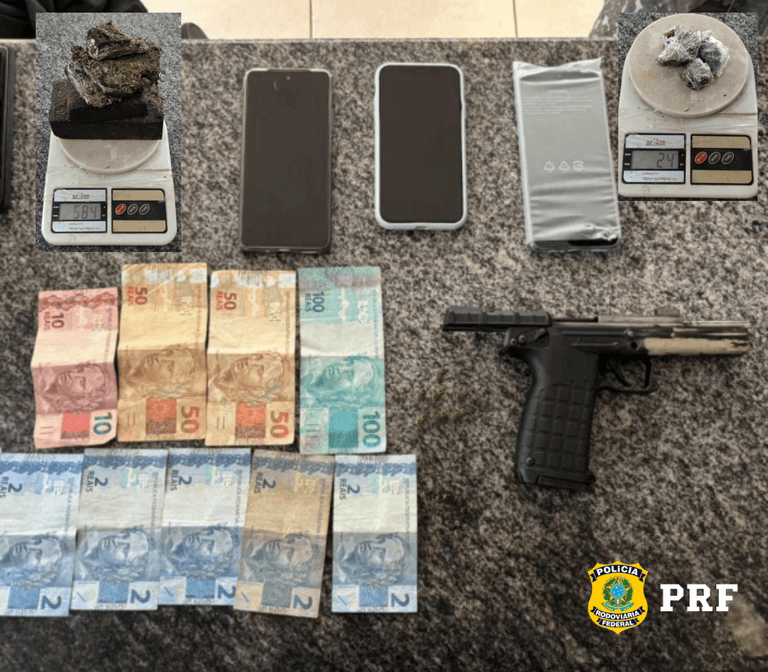 Foto da notícia: Detido com drogas, arma e munições em Guaraí confirma uso de celulares para aplicar golpes