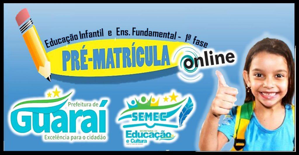 Rede municipal de Guaraí oferece pré-matrícula online para alunos novatos em três escolas
