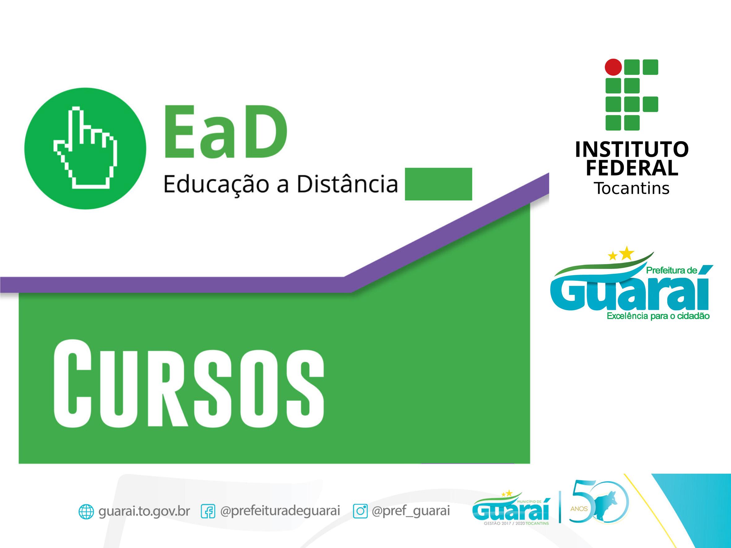 Divulgado novo prazo para o início das aulas dos 5 cursos técnicos EaD da IFTO em Guaraí