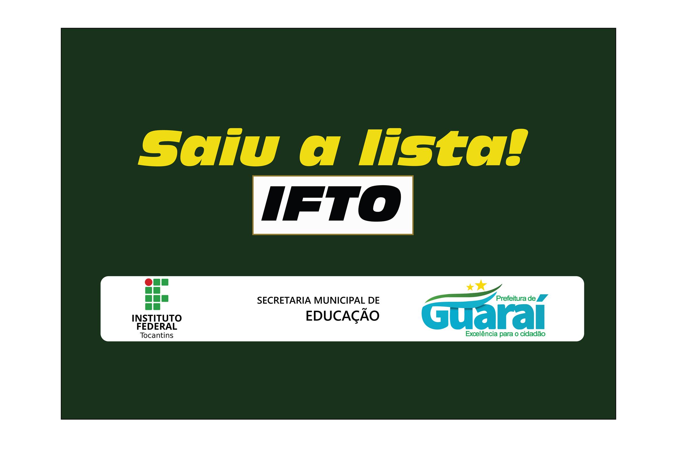 Divulgada lista com os nomes de candidatos selecionados para 5 cursos técnicos em Guaraí