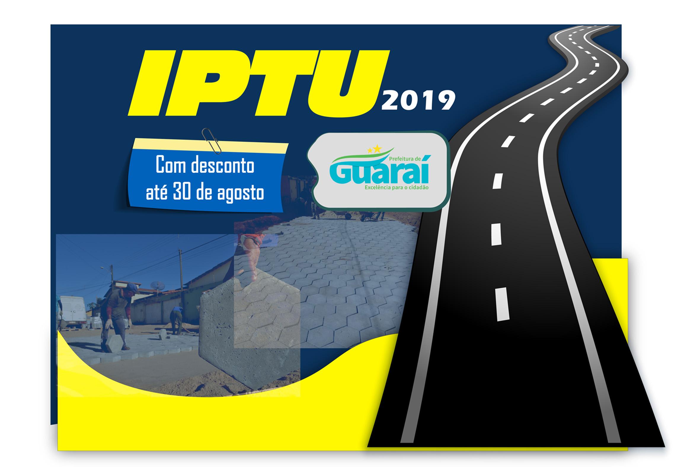 Prazo para pagamento do IPTU com desconto de até 36% encerra dia 30 de agosto em Guaraí